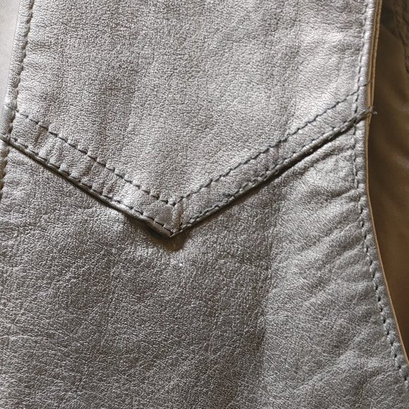 WESTERRN FRONTIER LEATHER VEST XL - Picture 7 of 9